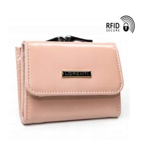 Dámská mini kožená peněženka Lorenti růžová RFID secure