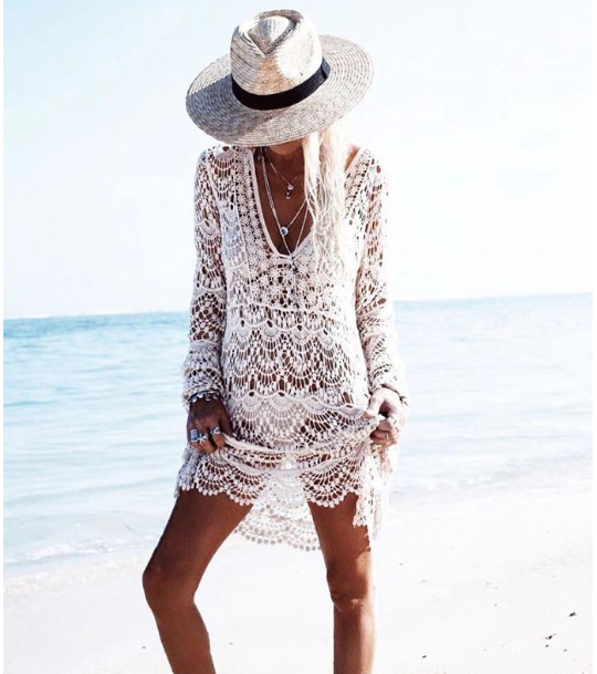 Háčkované plážové šaty Twine