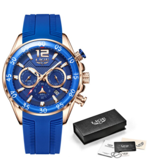 Pánské hodinky LIGE Versatile Blue