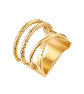 Ocelový prsten Juliet Gold