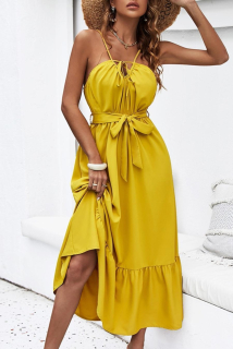 Žluté dámské šaty Izabela