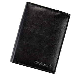 Pánská kožená peněženka Ronaldo černá RFID secure
